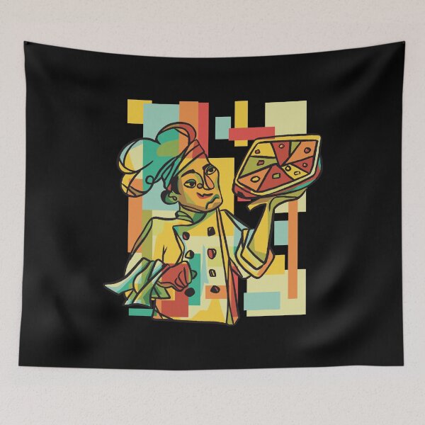 Item preview, Cubist Pizza Chef designed and sold by Hoiho Adventure Shirts.
