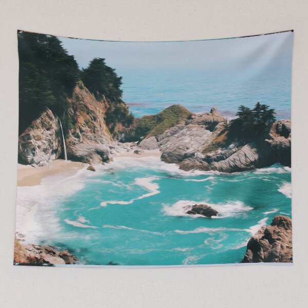 Item preview, Sea Ocean Water Waves Nature Rock  designed and sold by DanielCarvalho2.