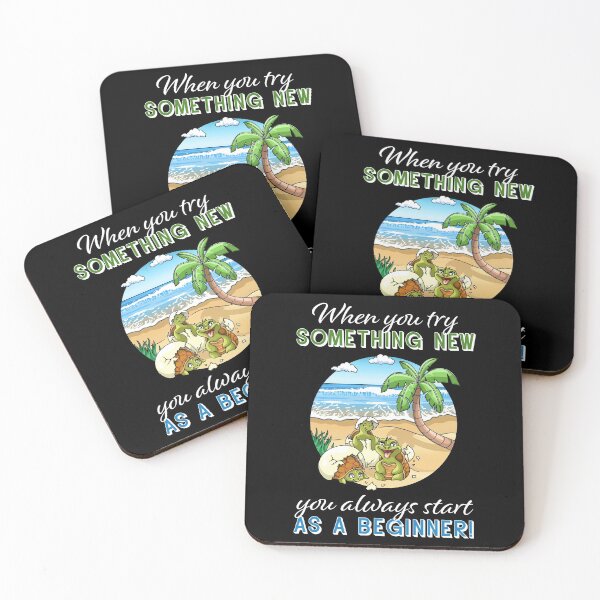 Item preview, Start as a beginner turtles on beach designed and sold by ARTemyzz.