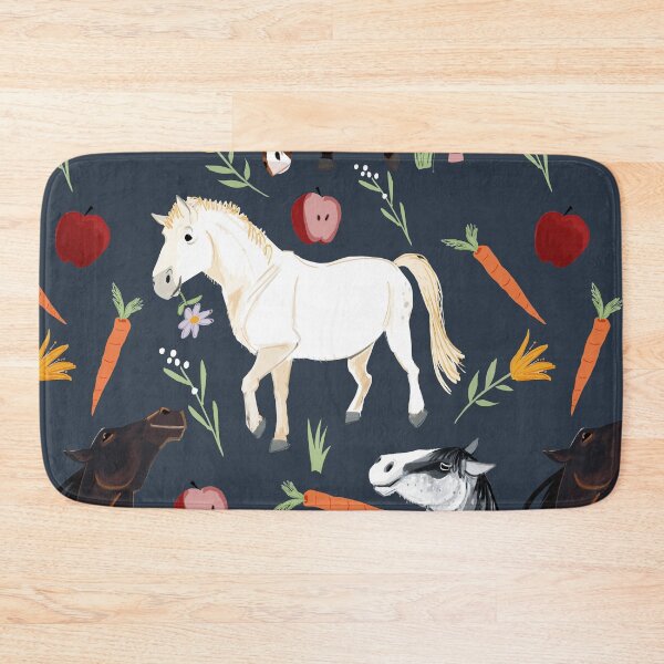 Item preview, Horses pattern in dark blue designed and sold by EskTuulispaa.