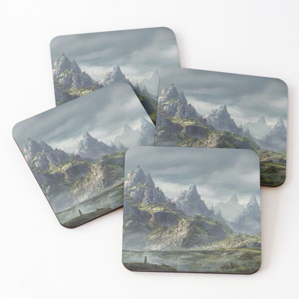 Item preview, semi abstract Fantasy Landscape  designed and sold by Barbara Medeiros.