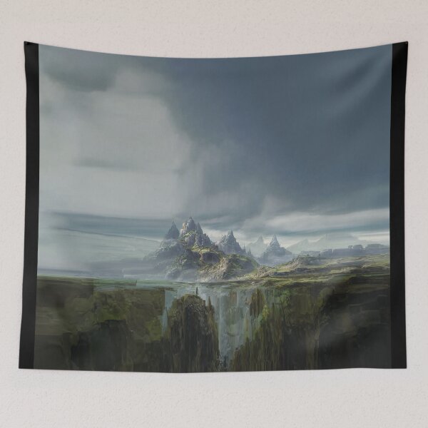 Item preview, semi abstract Fantasy Landscape  designed and sold by Barbara Medeiros.