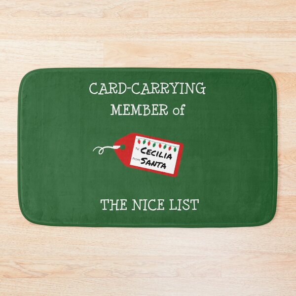 Item preview, CECILIA - Card-Carrying Member of The Nice List designed and sold by IzzyDee-Designs.