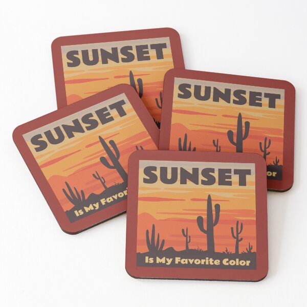 Item preview, Desert Sunset is My Favorite Color Cactus Silhouette designed and sold by Maria Garcia.