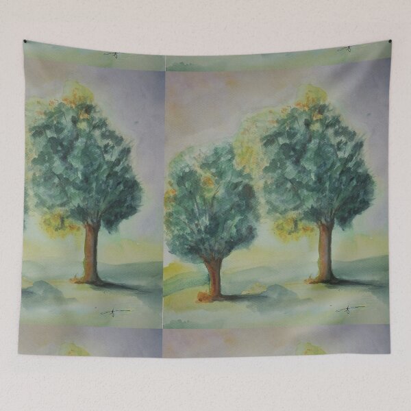 Item preview, two trees in summer designed and sold by lilifred.