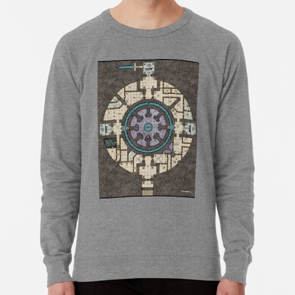 Orb Dungeon Map Lightweight Sweatshirt