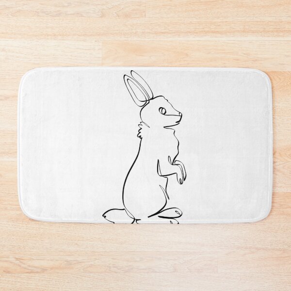 Item preview, RABBIT LINE ART | Pets Lover | Easter Bunny | Happy Pet Owner designed and sold by yourtravelguide.
