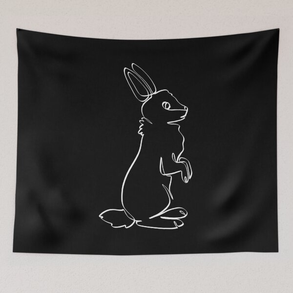 Item preview, RABBIT LINE ART | Pets Lover | Easter Bunny | Happy Pet Owner designed and sold by yourtravelguide.