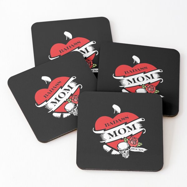 Item preview, Badass Mom Rocks - Cool Mom Tattoo - Mother's Day Gift designed and sold by DesignByLeo.