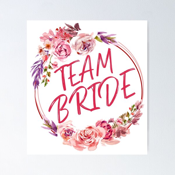 Team Bride Bride JGA Hen Party Poster by BullDesignsShop