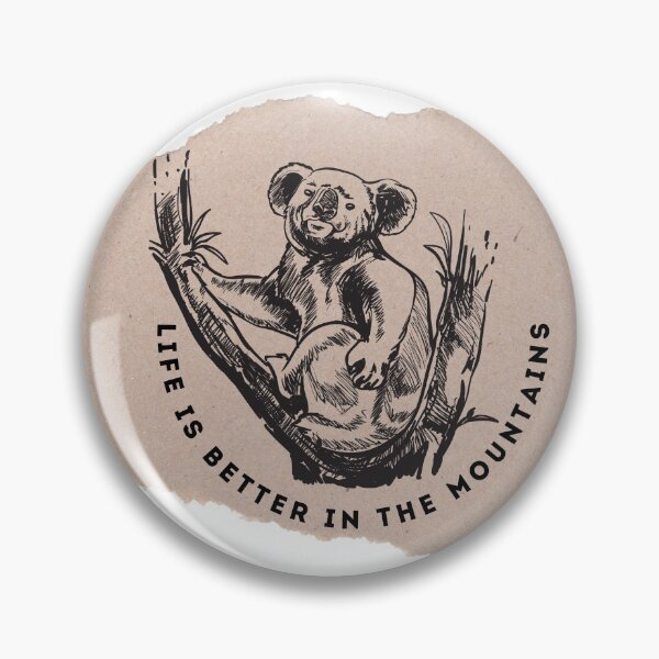 Item preview, The iconic australian animal koala Mojo Life Is Better In The Mountains designed and sold by Red-ElYoubi.