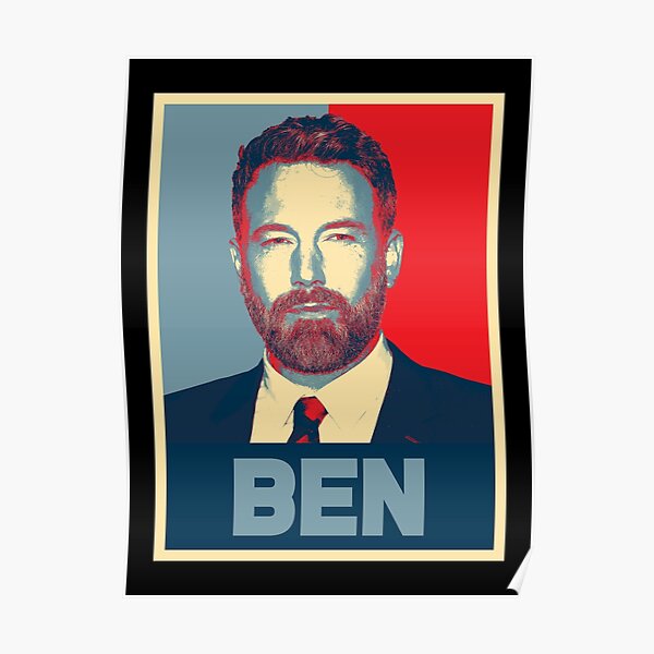 Poster Ben Affleck Redbubble