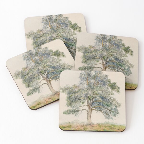 Item preview, Vintage Tree Watercolor Painting designed and sold by Vintage Wall Art.