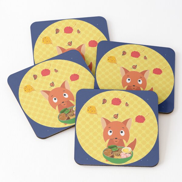 Item preview, Cute Fox Leaves Ramen designed and sold by CreativeBel.