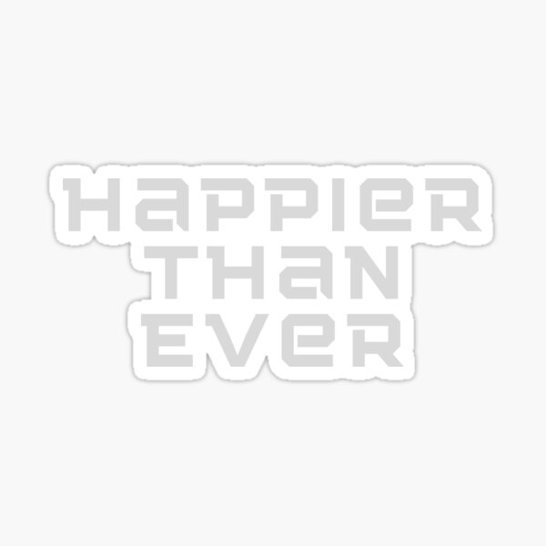 Billie Eilish Happier Than Ever Stickers Redbubble