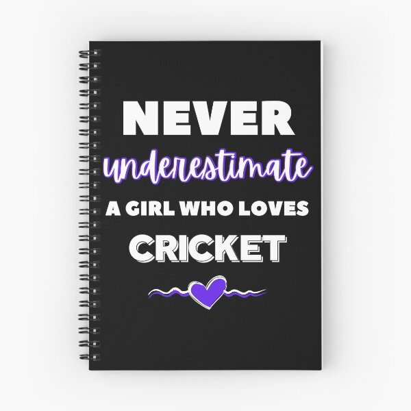 Item preview, Never underestimate a girl who loves cricket  designed and sold by TheGreenGoat.