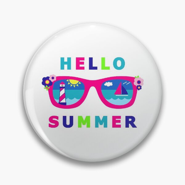 Item preview, Hello Summer Sunglasses Reflecting Lighthouse and Sailboat designed and sold by CoralFoxDesigns.