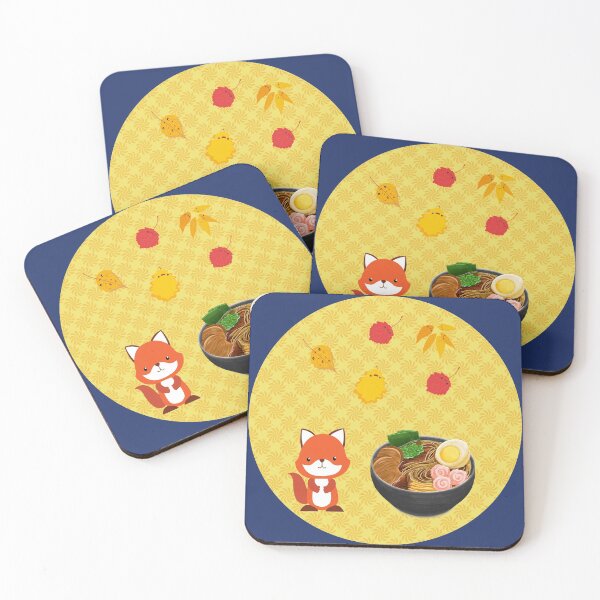 Item preview, Cute Fox Leaves Ramen designed and sold by CreativeBel.