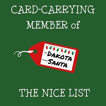 Imagen de la obra DAKOTA - Card-Carrying Member of The Nice List de IzzyDee-Designs