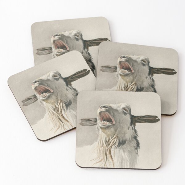 Item preview, The Scream - Vintage Goat Painting  designed and sold by Vintage Wall Art.