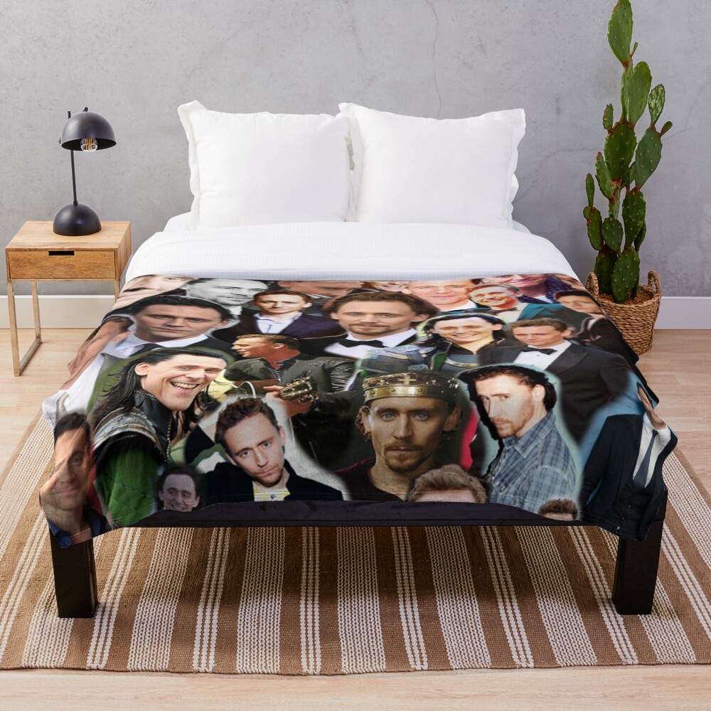 "Tom Hiddleston Photo Collage" Throw Blanket by TJoker99 Redbubble