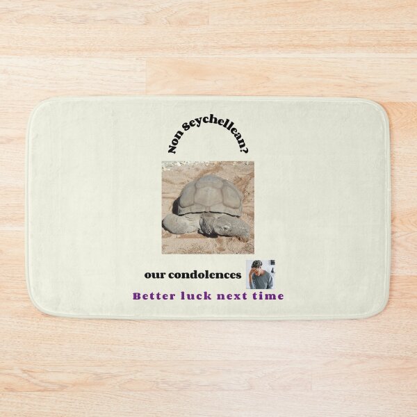 Item preview, "Condolences to non Seychelleans"  (black text) designed and sold by skoumpourdides.