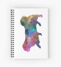 Tibetanischer Spaniel im Aquarell Spiralblock