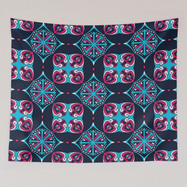 Item preview, Neon pinks and blues designed and sold by wavethreat.