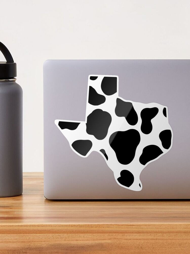 Texas Cow Print Sticker for Sale by Jemma Sager