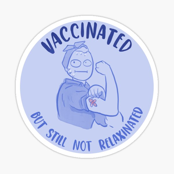 Vaccinated Rosie the Riveter Sticker