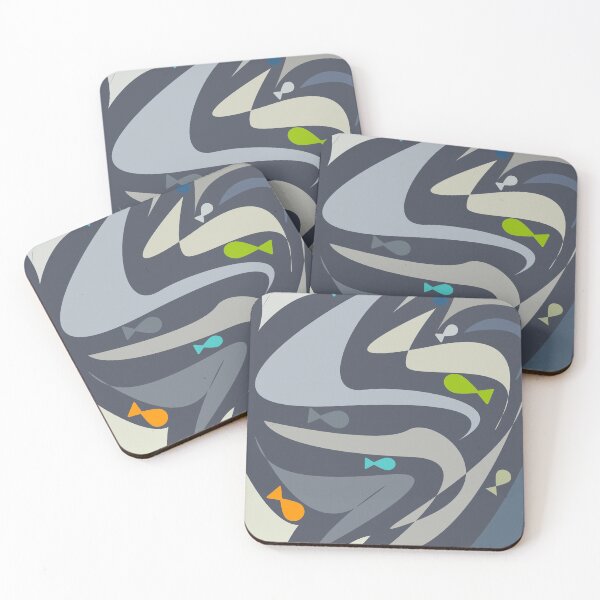 Item preview, Aesthetic abstract simple fish seascape - Caroline Laursen Original designed and sold by Caroline Laursen.