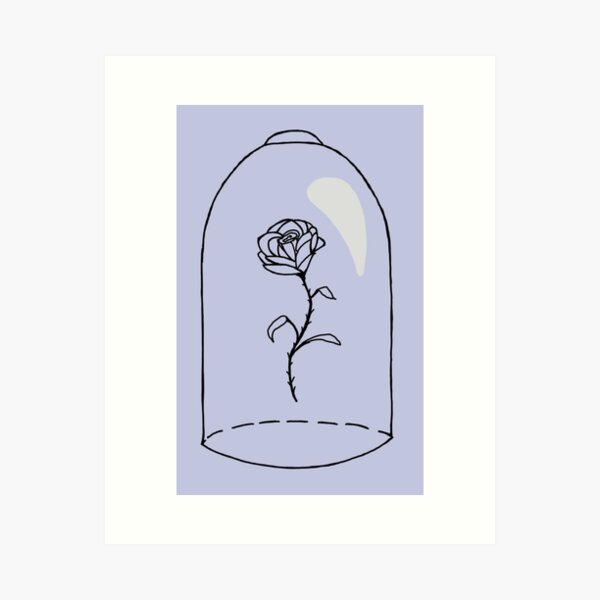 Beauty And The Beast Rose Art Prints Redbubble