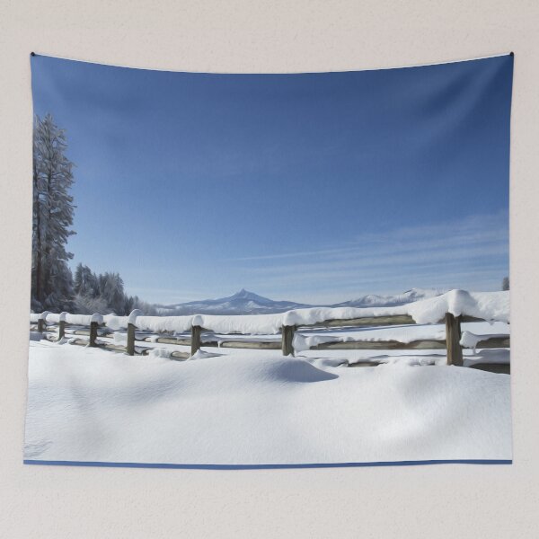 Item preview, Snow Winter Landscape Covered Fence Trees  designed and sold by DanielCarvalho2.
