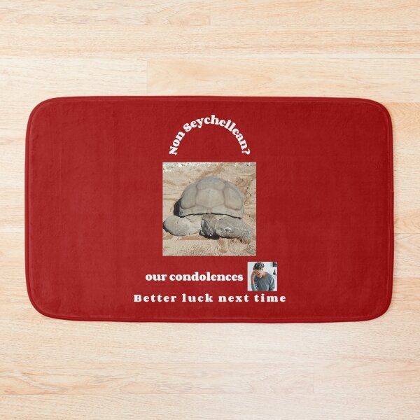 Item preview, "Condolences to non Seychelleans"  (white text) designed and sold by skoumpourdides.