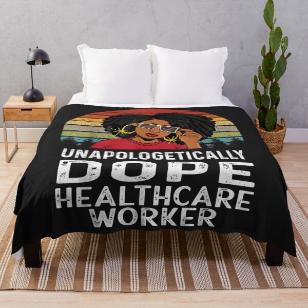 Item preview, Unapologetically Dope Healthcare Worker Nurse Melanin Women TShirt122 designed and sold by claudiadccla.