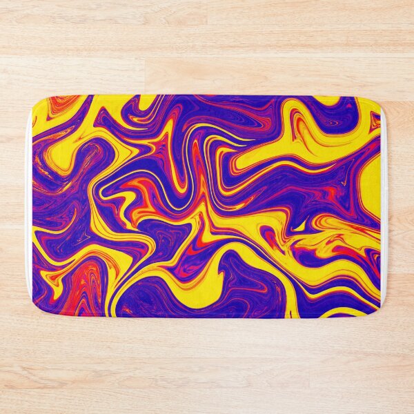 Item preview, Purple & Yellow Abstract Marble designed and sold by Flydea.