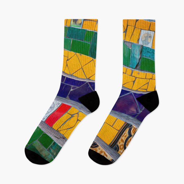Item preview, Selaron Staircase - Colorful Street Art Tilework in Rio de Janeiro, Brazil designed and sold by JarbasVisuals.