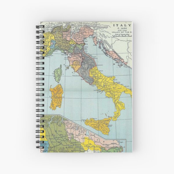 Item preview, Carte Vintage de l'Italie (1912) designed and sold by BravuraMedia.