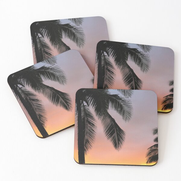 Item preview, Coconut Tree Sky Dark Orange Clouds  designed and sold by DanielCarvalho2.