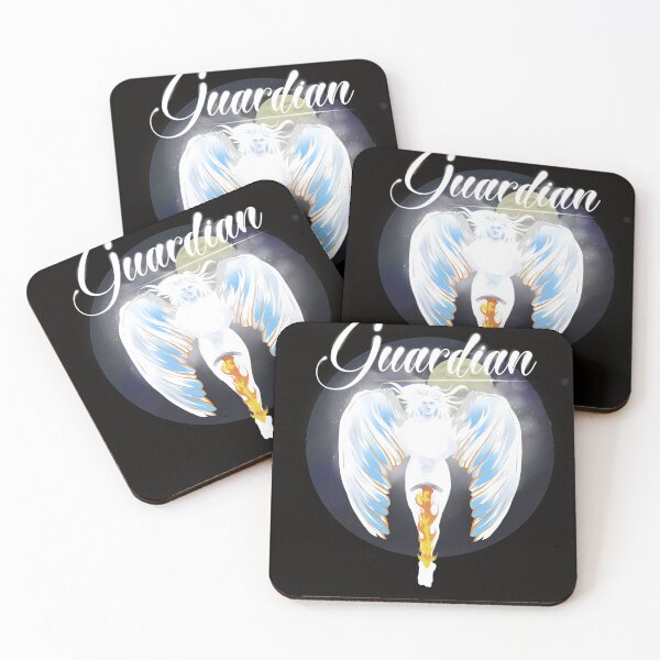 Item preview, Guardian Angel With Flaming Sword Blue designed and sold by AngelForceCreations.