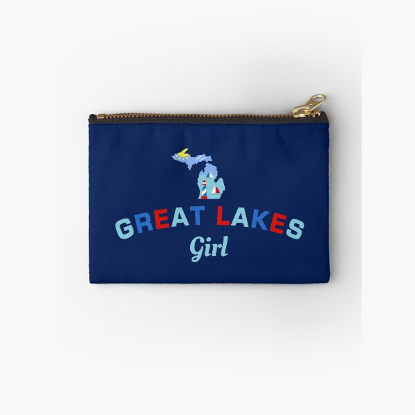 Item preview, Michigan Great Lakes Girl - Red and Blue designed and sold by CoralFoxDesigns.