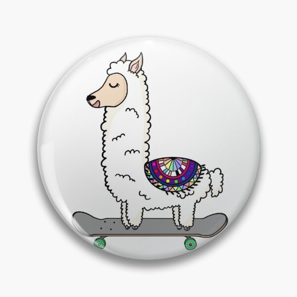 Item preview, Llama riding a skateboard designed and sold by BrookesSchool.
