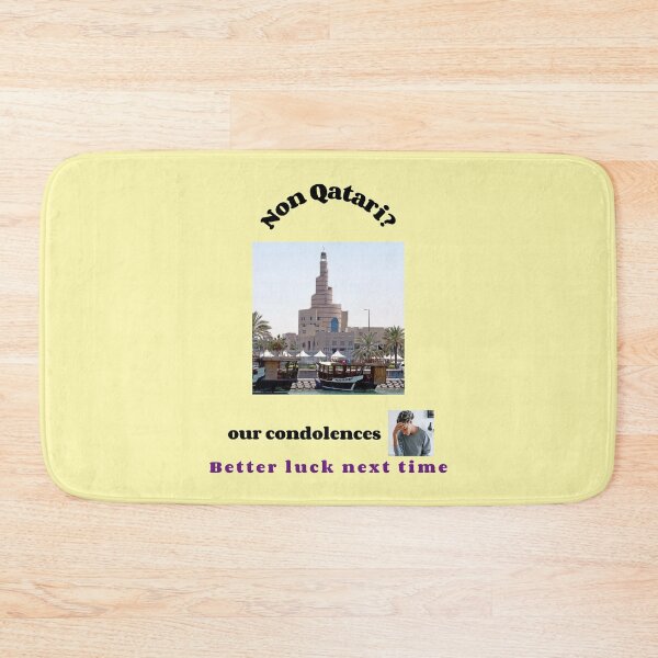 Item preview, "Condolences to non Qataris"  (black text) designed and sold by skoumpourdides.
