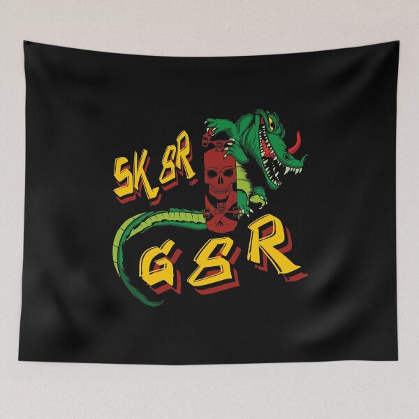 Item preview, Sk8r G8r Skateboard Alligator Pun Skater designed and sold by OmmeDesigns.