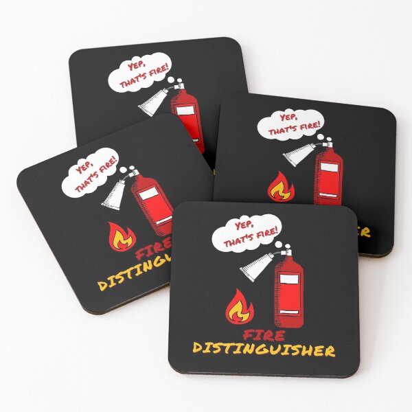 Item preview, Fire Distinguisher - Funny Pun designed and sold by BaldingSnail.