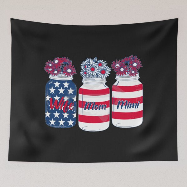Item preview, Wife Mom Mimi personalized wife mom american flag sunflower Pullover Hoodie179 designed and sold by claudiadccla.