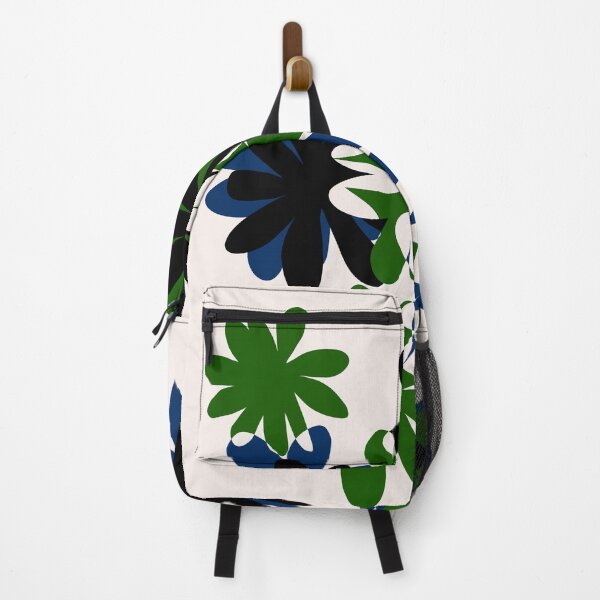 Item preview, Graphic flowers in green, blue, black, simple and abstract designed and sold by Nadezda Kravcenko.