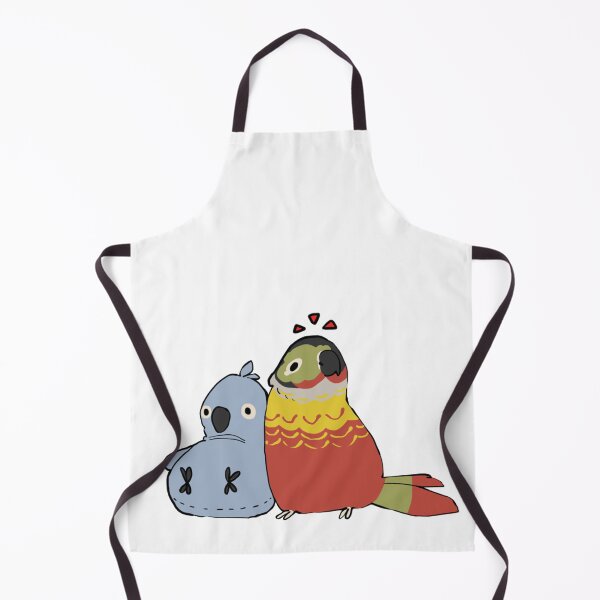 Item preview, Cute Yellow Sided Conure with Plushie designed and sold by Alice Cheng.