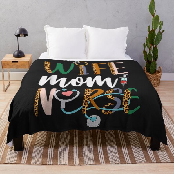 Item preview, Wife Mom Nurse Womens RN LPN Mothers Day For Nurses TShirt133 designed and sold by claudiadccla.
