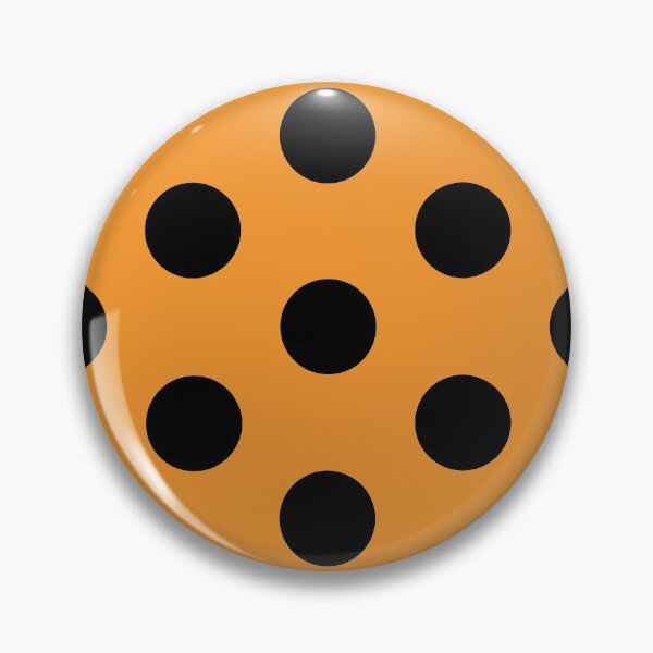 Item preview, Large BLACK and ORANGE POLKA DOTS designed and sold by RachelMacht.